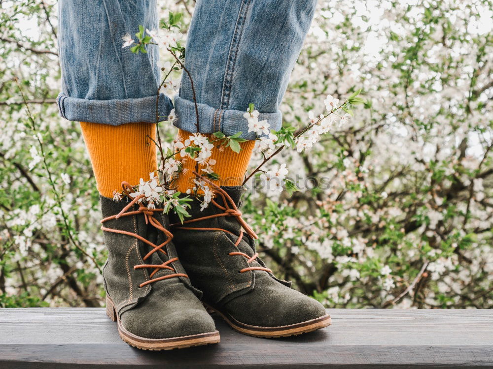 Similar – Image, Stock Photo stylish men’s socks. Stylish suitcase, men’s legs, multicolored socks and new shoes. Concept of style, fashion, beauty and vacation