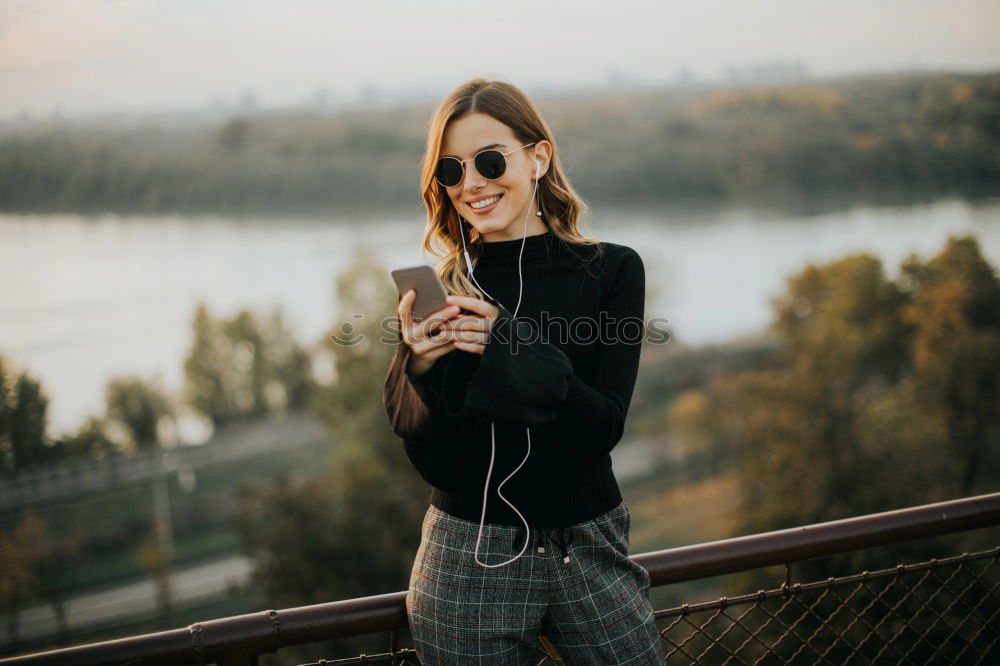 Similar – Image, Stock Photo Young stylish woman on street