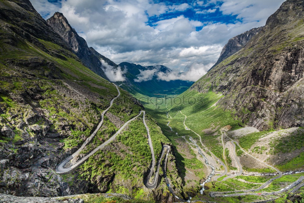 Similar – Image, Stock Photo View over the valley