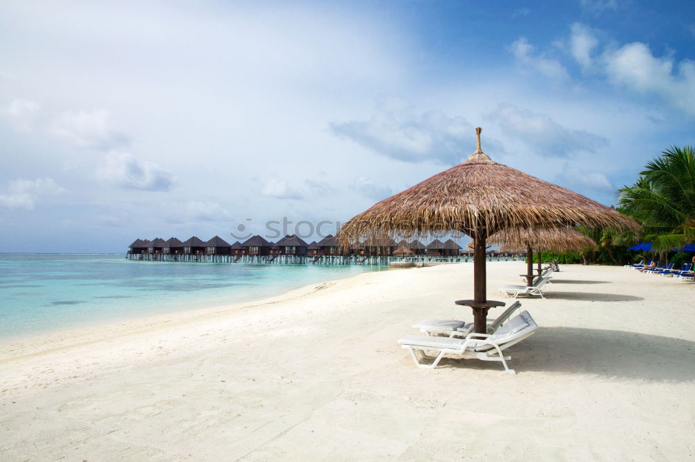 Similar – Maldives island luxury beach resort sunset