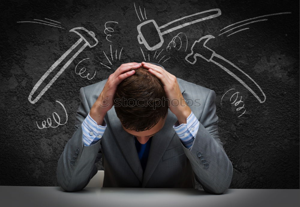 Image, Stock Photo Social media overload and stress