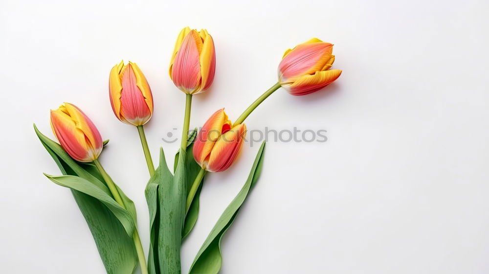 Similar – Tulip flowers on bright wood