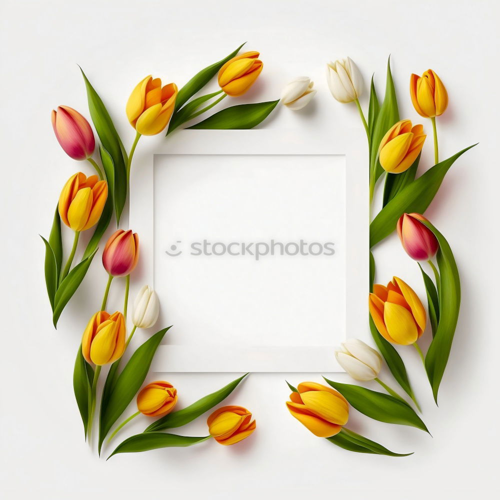 Similar – Gerbera flowers on white board