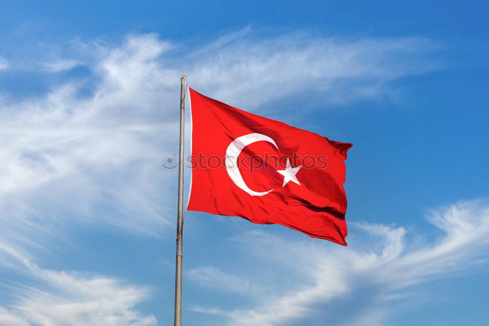 Similar – Image, Stock Photo Fluttered in Turkey Flag