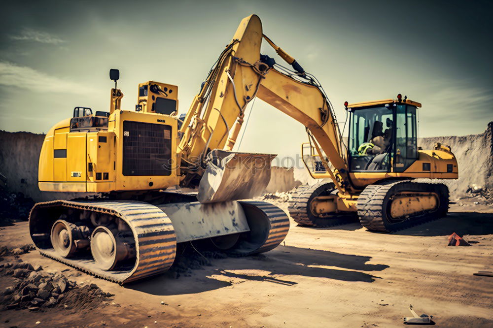 Similar – Image, Stock Photo excavator