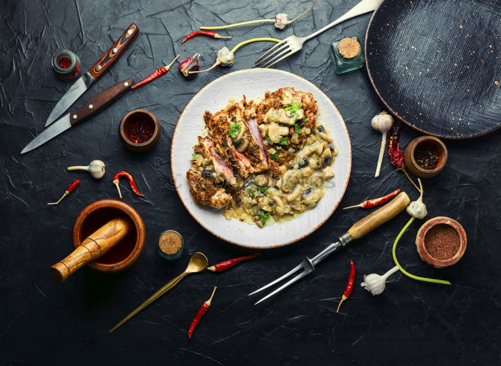 Similar – Image, Stock Photo Green potato salad with asparagus and beans