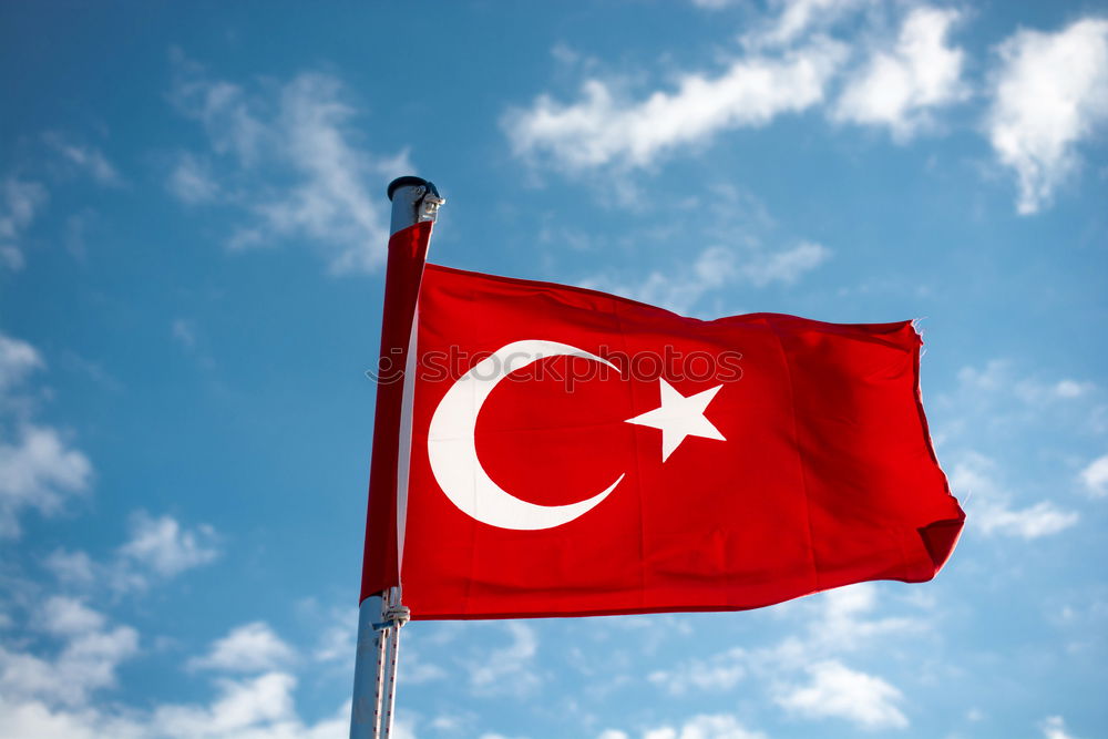 Similar – Image, Stock Photo Fluttered in Turkey Flag