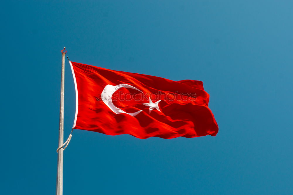 Similar – Image, Stock Photo Fluttered in Turkey Flag