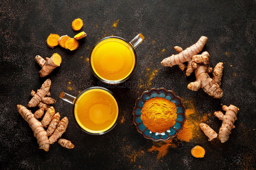 Similar – Image, Stock Photo Roots and turmeric powder