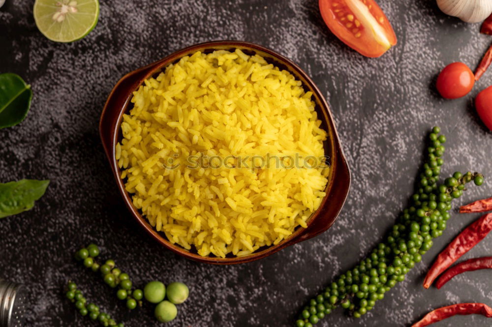 Image, Stock Photo Risotto with a pumpkin and bacon