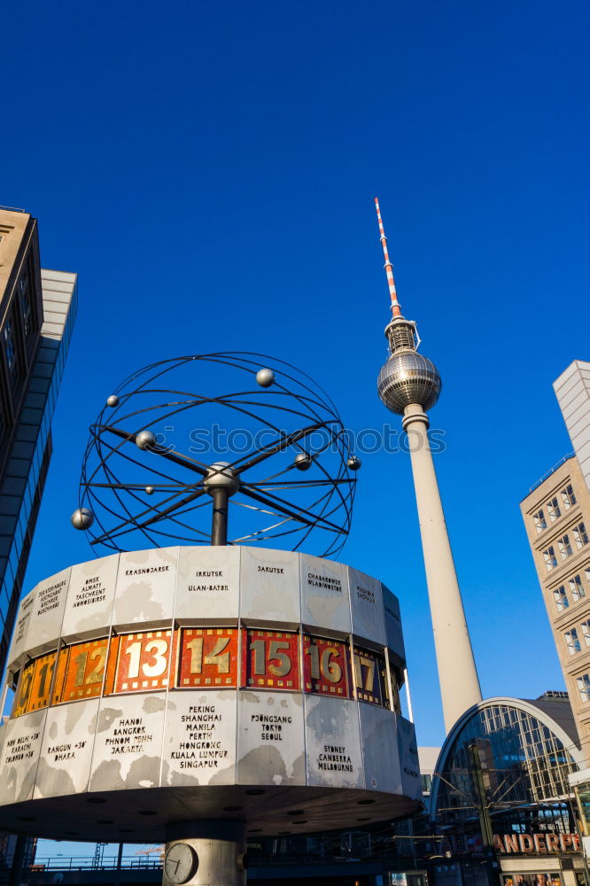 Similar – World time clock with television tower