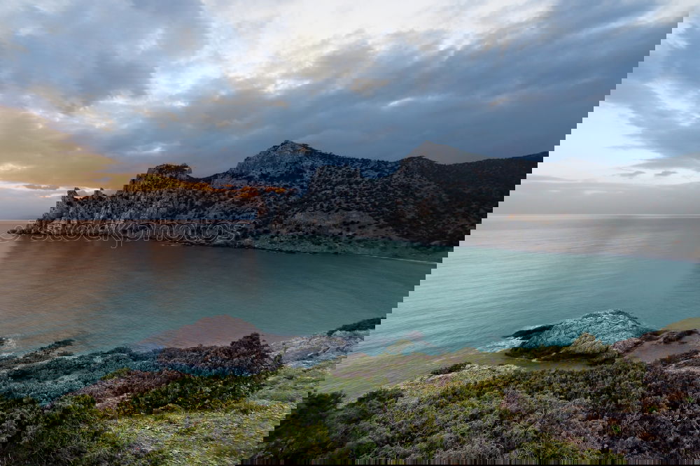 Similar – Image, Stock Photo Island at sunset