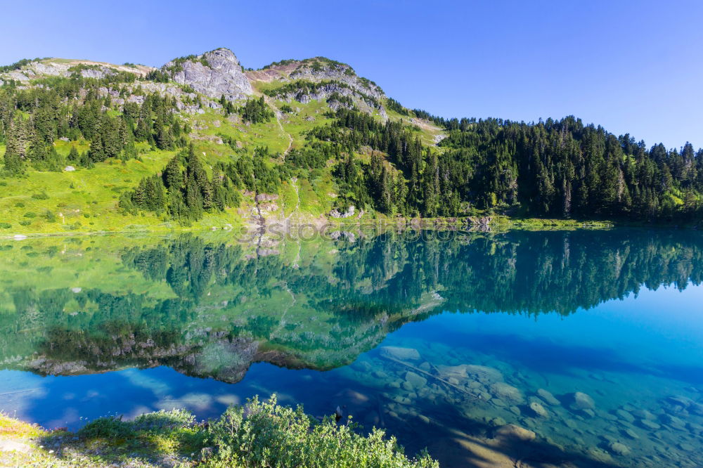 Similar – Image, Stock Photo Lake Formarin 2