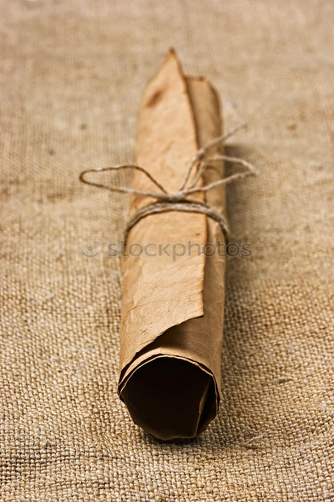 Similar – Paper diary in brown leather cover on old vintage wooden table