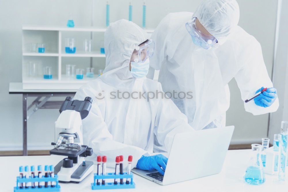 Similar – Image, Stock Photo Worker putting liquid to test tube