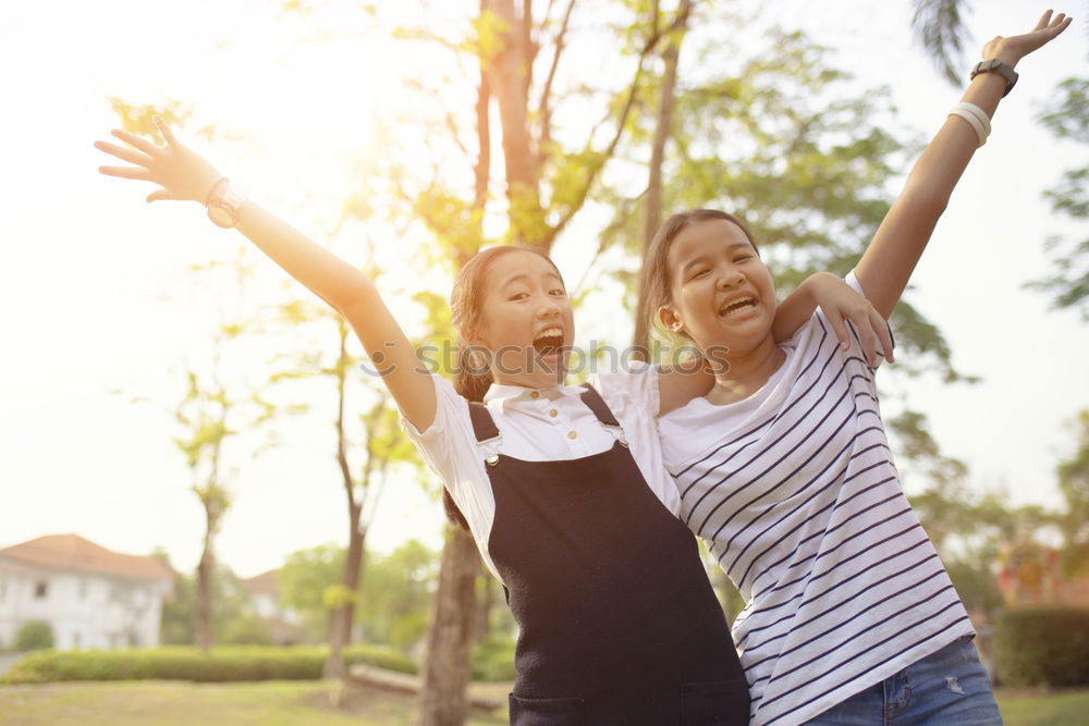 Similar – Beautiful women smiling and having fun.