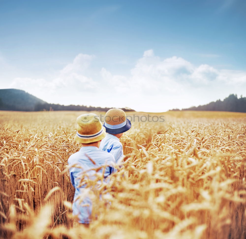 Similar – Young cowgirl in a field of cereals