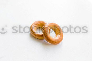 Image, Stock Photo Flying Food Concept German Traditional Salted Pretzel