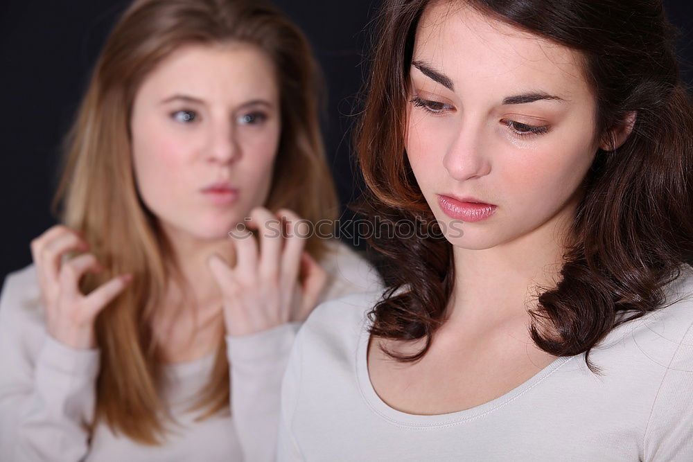 Similar – Female couple standing together