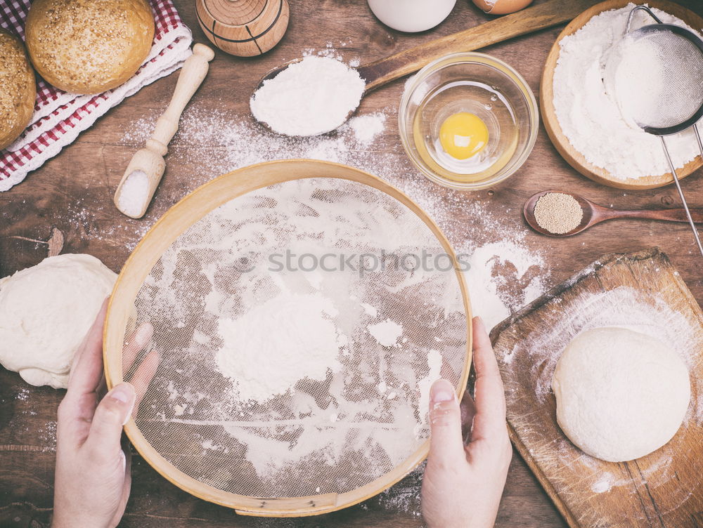 Similar – Image, Stock Photo hands interfere with a ball of yeast dough