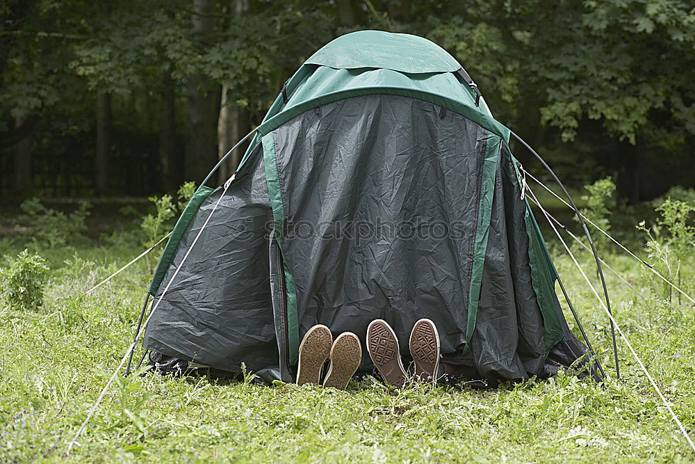 Image, Stock Photo They dug up the folding chair…