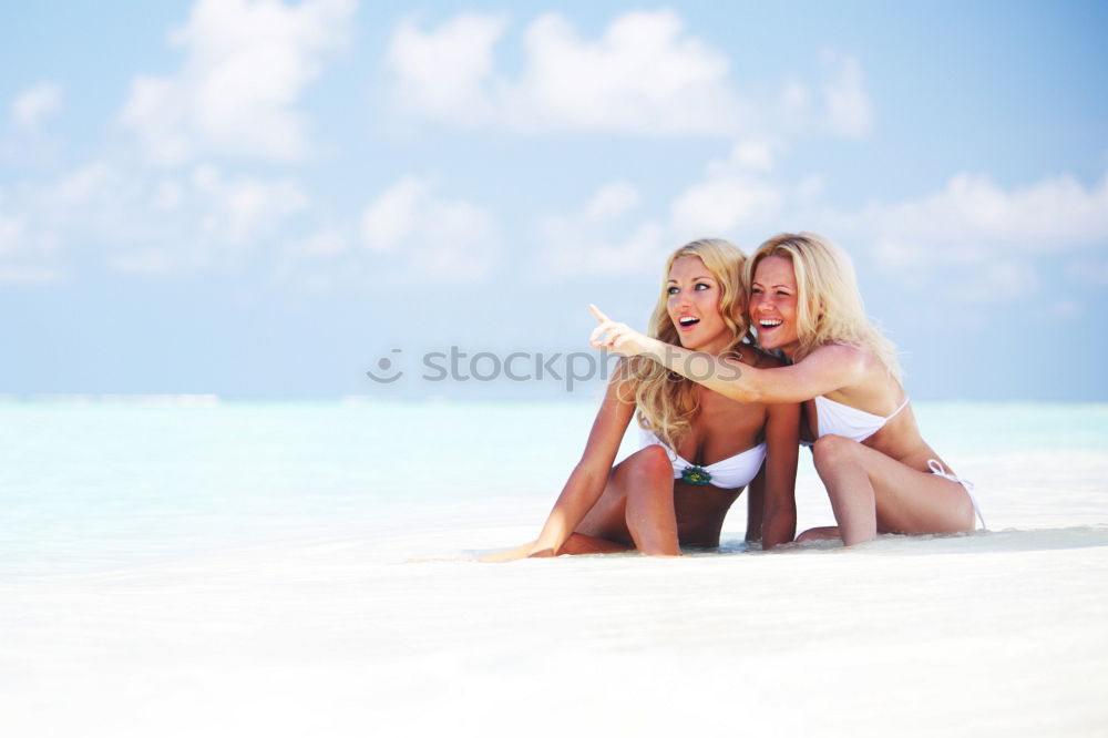 Similar – happy children playing near the swimming pool