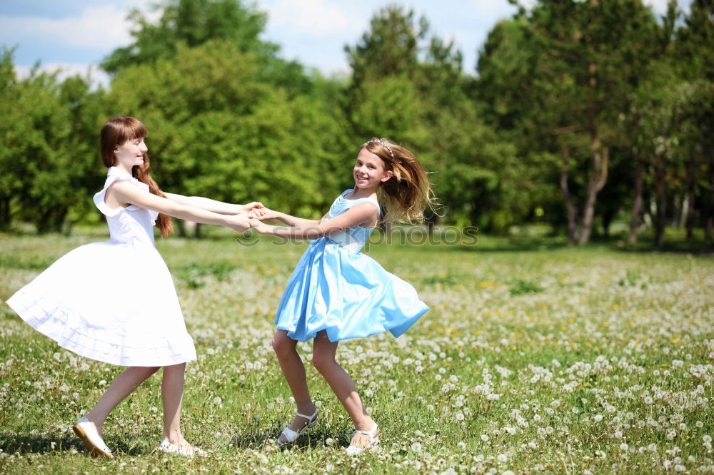 Similar – Image, Stock Photo Sisters. Lifestyle