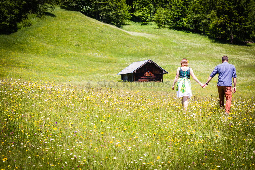 Similar – happy lovers on Holiday in the alps mountains