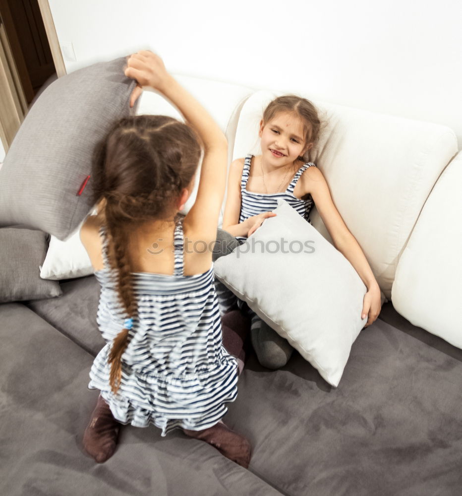 Similar – Two beautiful sister kids eating watermelon ice cream