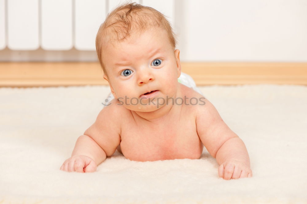 Similar – Image, Stock Photo A cute little girl in chef’s hat sitting on the kitchen floor soiled with flour, playing with food, making a mess and having fun