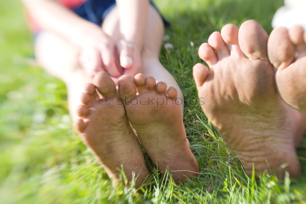 Similar – Image, Stock Photo Naked feet in the great outdoors