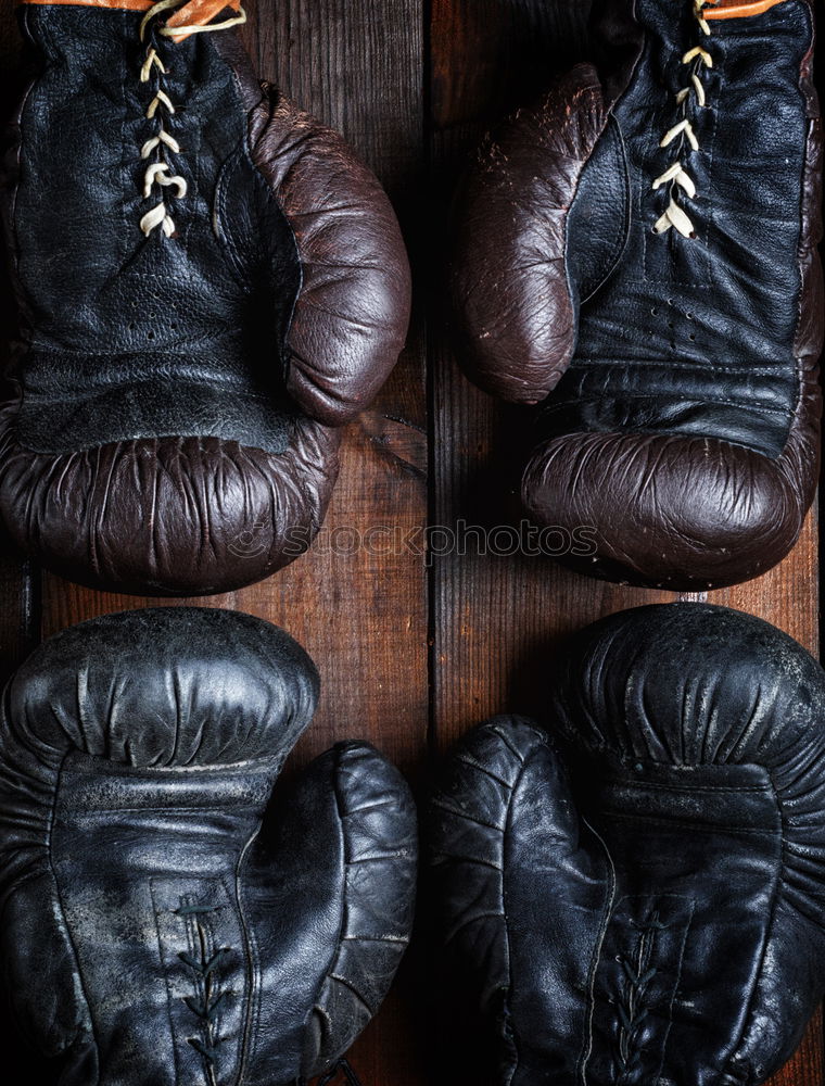 Similar – Image, Stock Photo very old brown boxing gloves