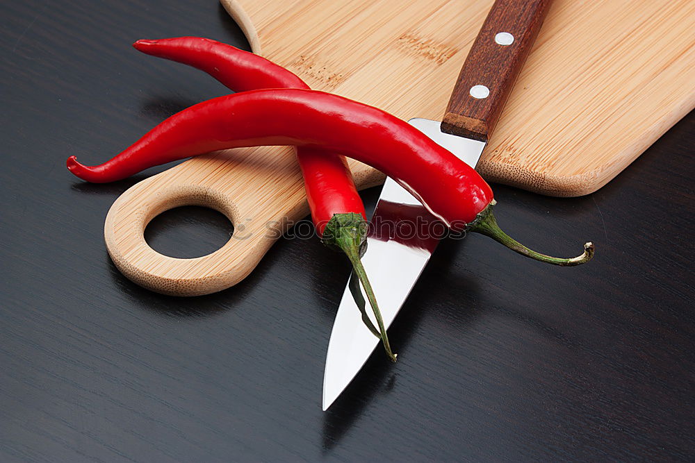 Similar – wooden cutting board and old knife