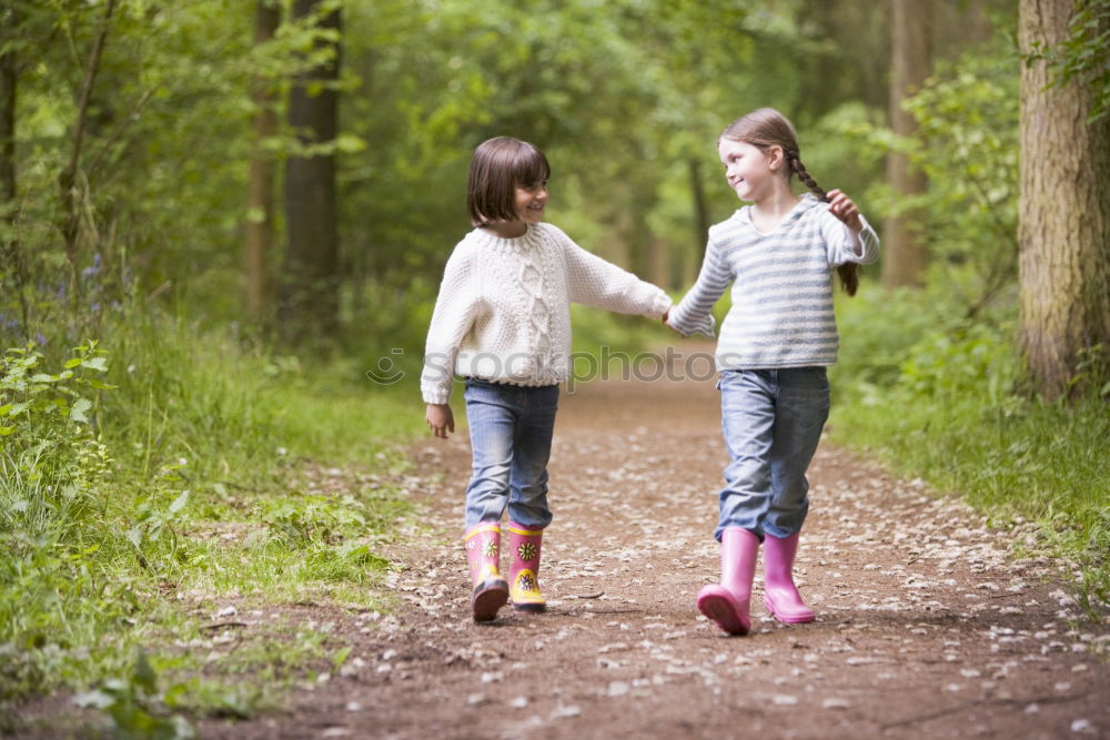 Image, Stock Photo autumn walk Human being