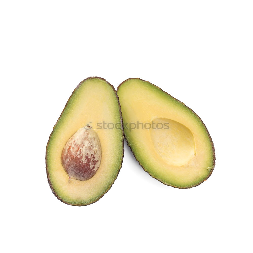 Similar – Image, Stock Photo Flying half avocado on pink background