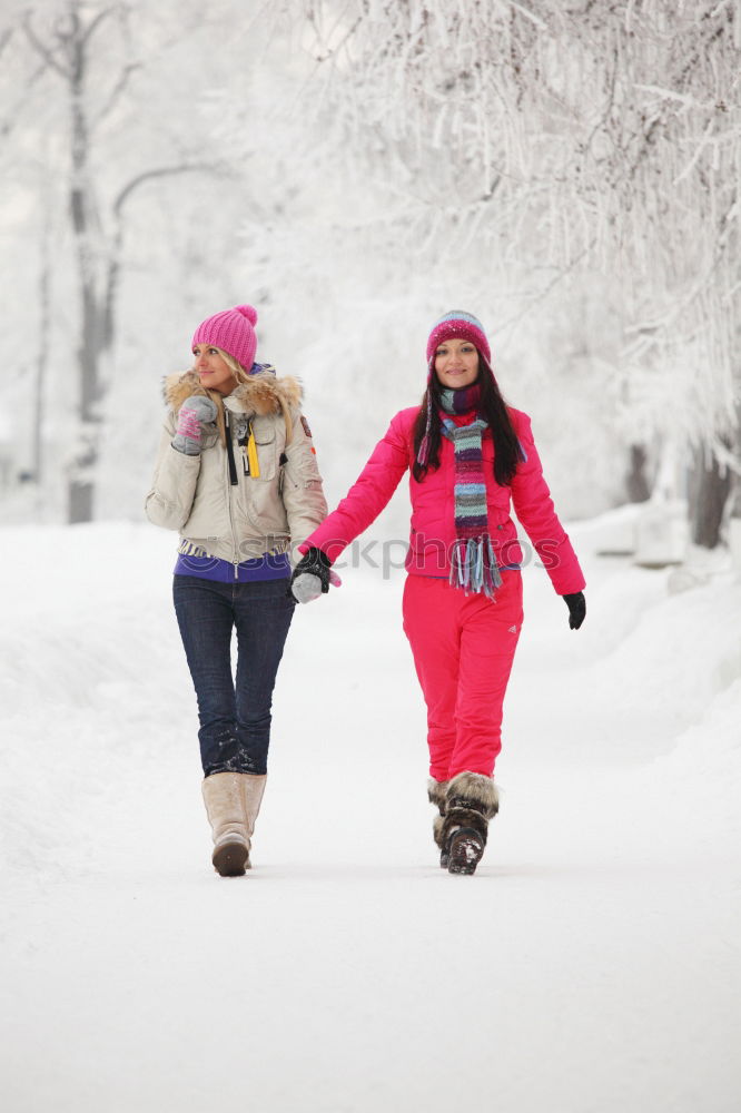 Similar – Mother and her daughter are spending time outdoors in winter