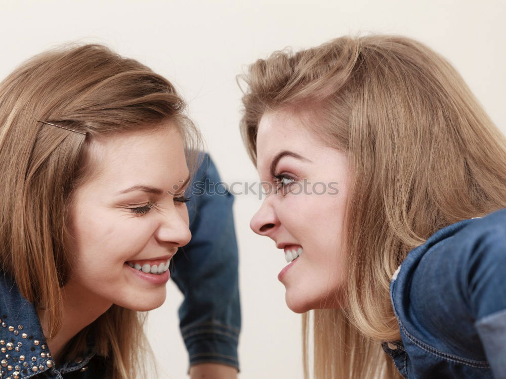 Similar – Female couple standing together