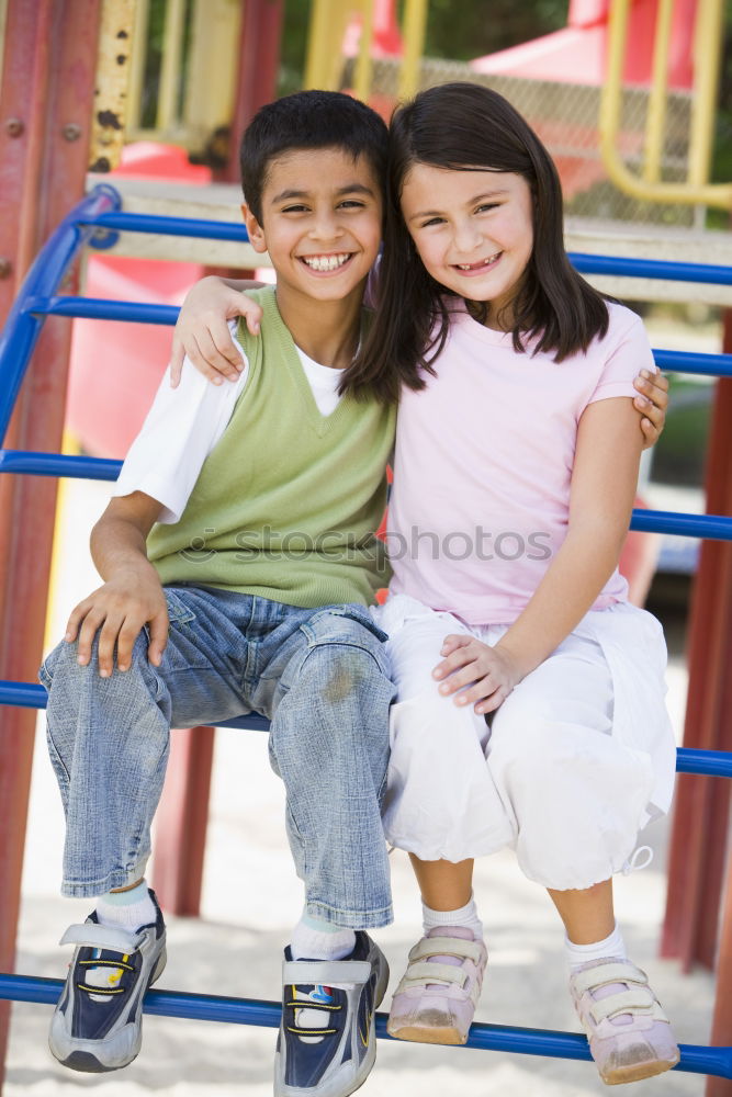 Similar – Portrait of a two little friends on a cruise at summer