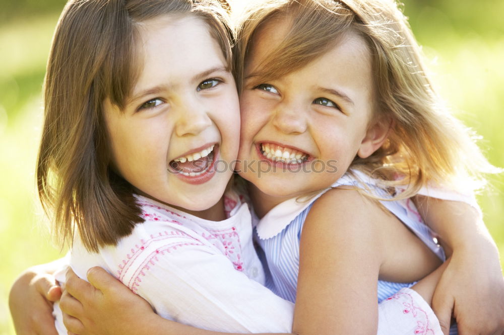 Similar – Image, Stock Photo Portrait of happy children