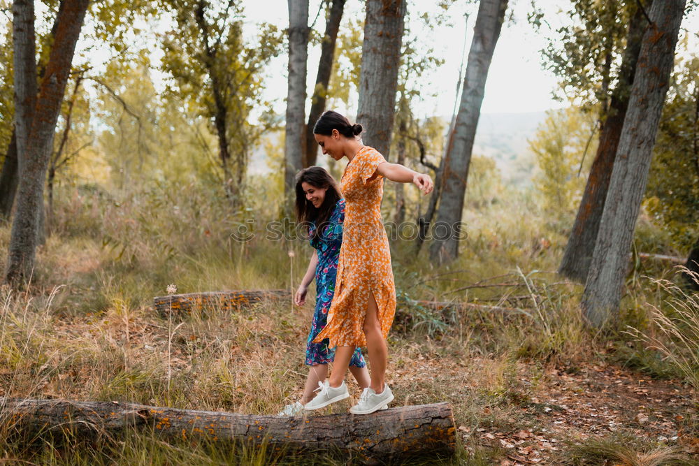 Similar – Couple of hikers doing trekking