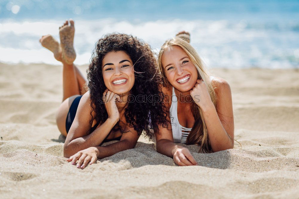 Similar – Caucasian Teenager girls enjoying ice cream on the beac