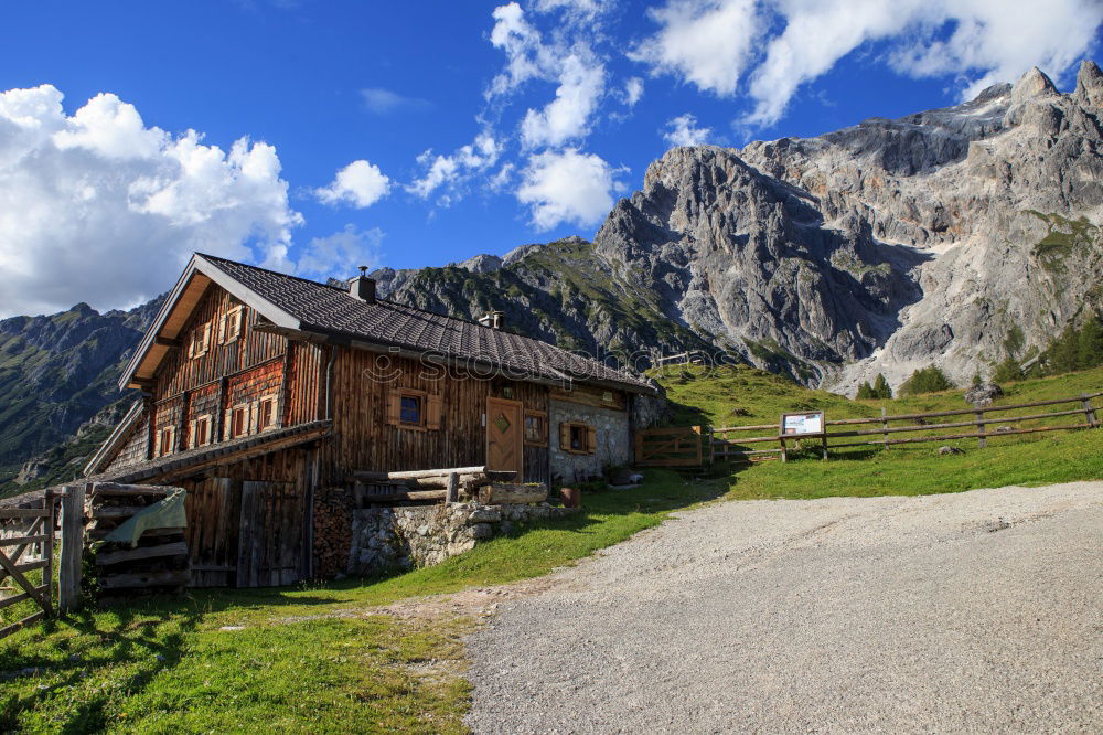 Similar – Image, Stock Photo Walser houses Saas Fee