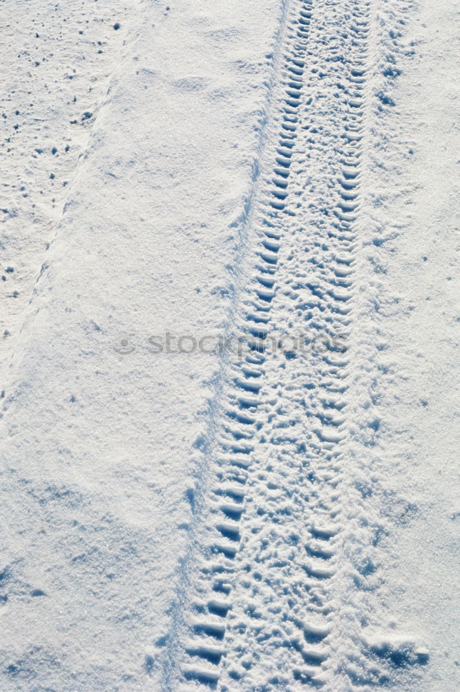 Similar – Foto Bild reifenspuren im schnee