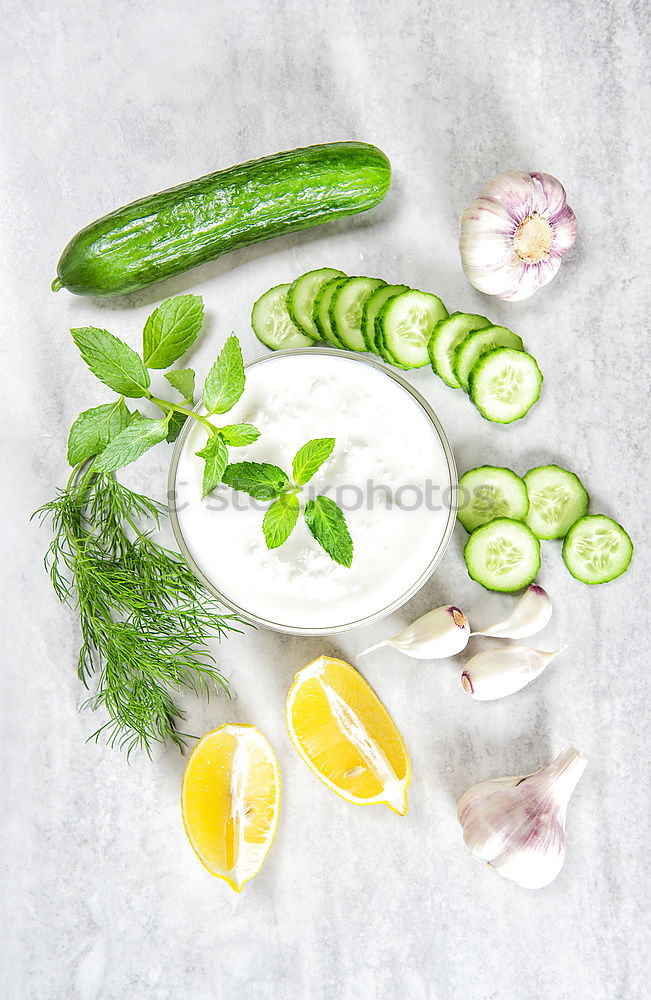 Similar – Pickling cucumbers with home garden vegetables and herbs