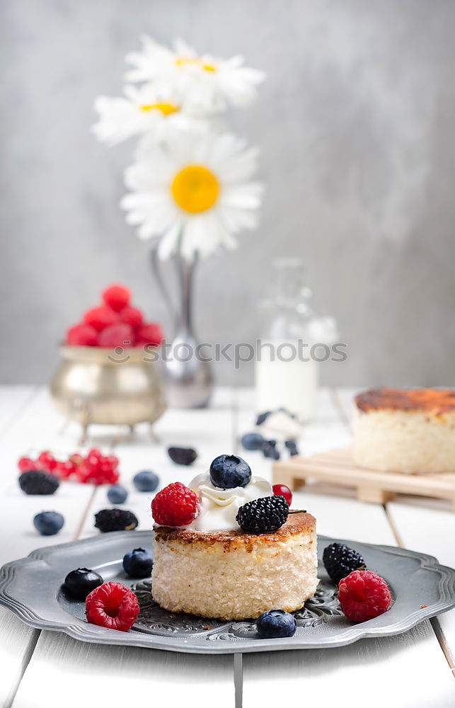 Similar – Pancakes with raspberries and blueberries