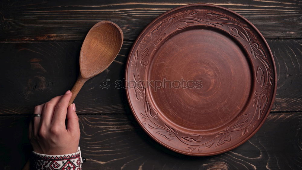 Similar – Empty very old wooden kitchen cutting board