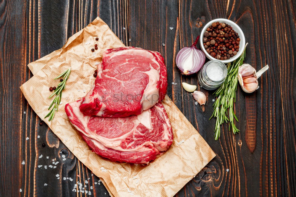 Similar – Image, Stock Photo preparation Food Meat