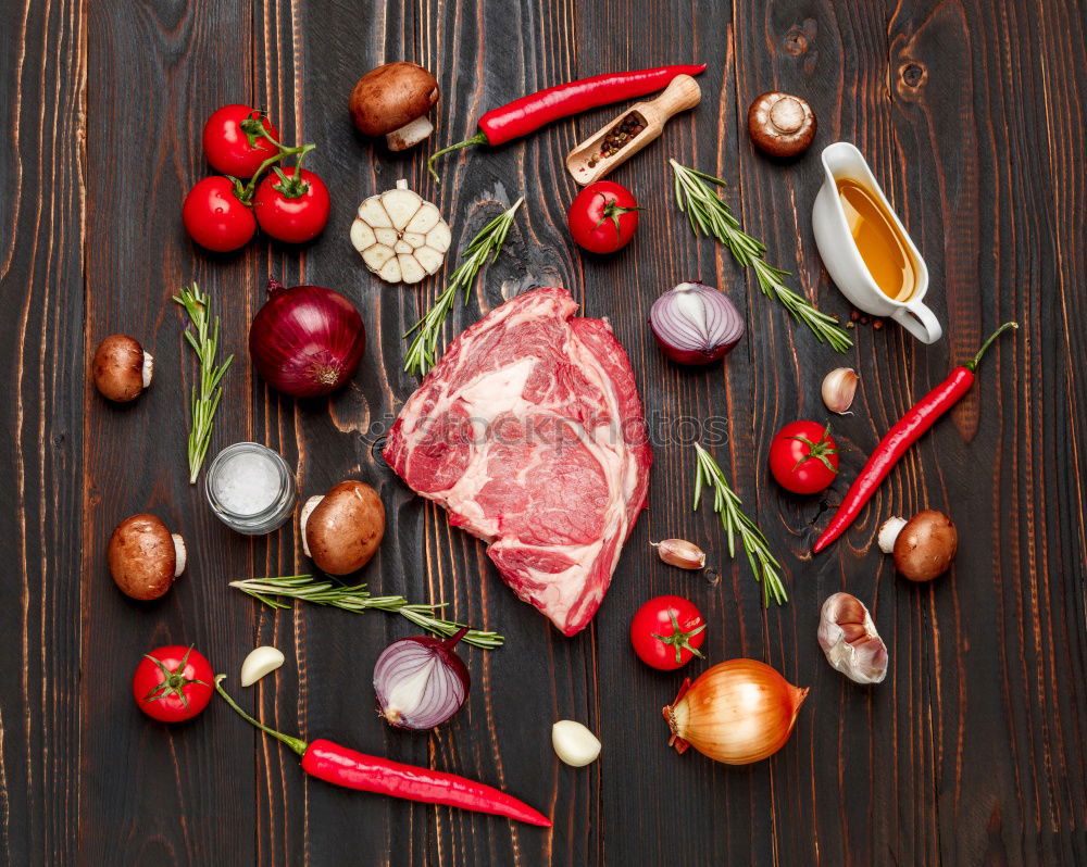 Similar – Image, Stock Photo Ingredients for goulash