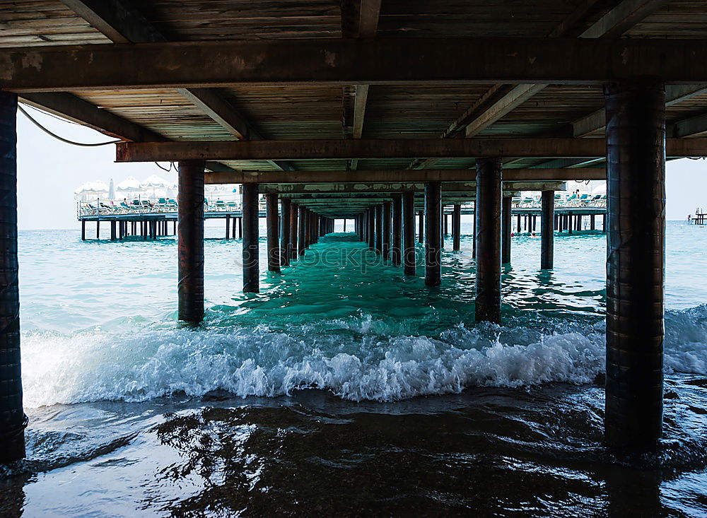 Similar – Image, Stock Photo The sea in the view of a ruin