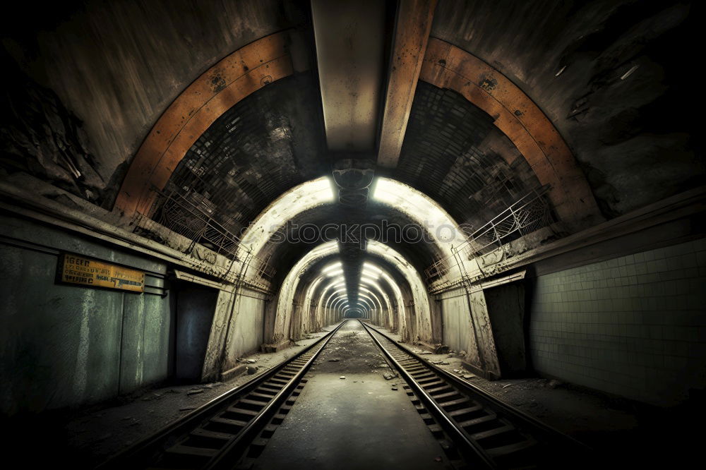 Similar – Image, Stock Photo Crowd in the Tiergarten Tunnel